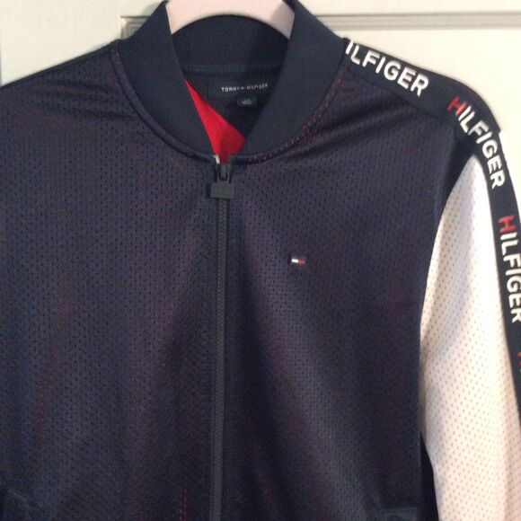 Vintage Tommy Hilfiger Track Zip Front Mesh Jacket small S - Picture 6 of 6